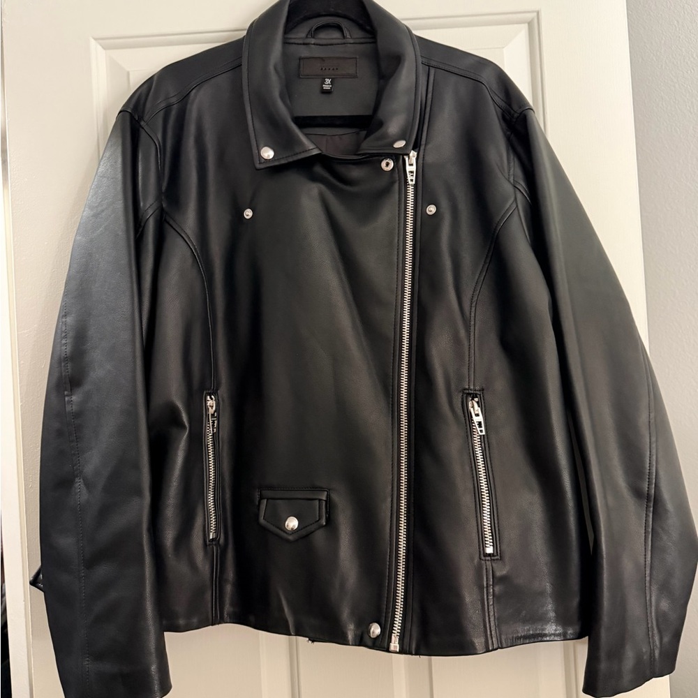 FREE SHIPPING Blank NYC Charcoal Leather Jacket - Picture 3 of 13